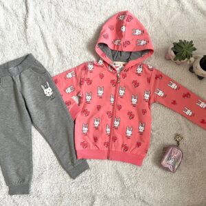 Komplet dresowy Króliczek pink