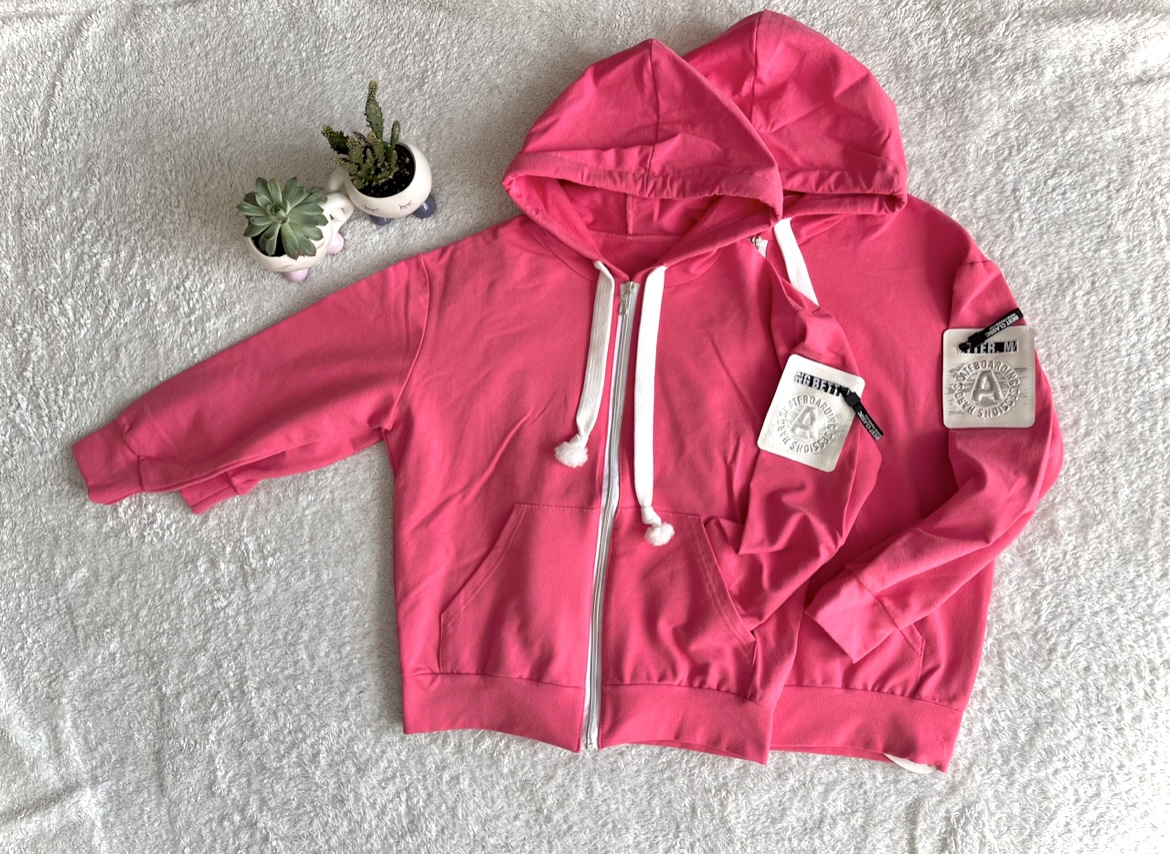 Bluza różowa mini kieszonka