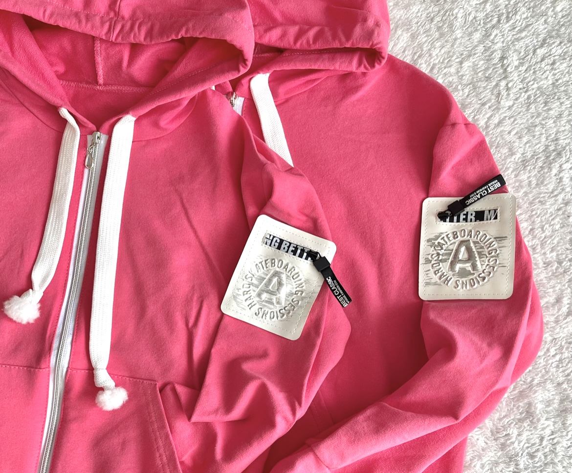 Bluza różowa mini kieszonka - obrazek 2