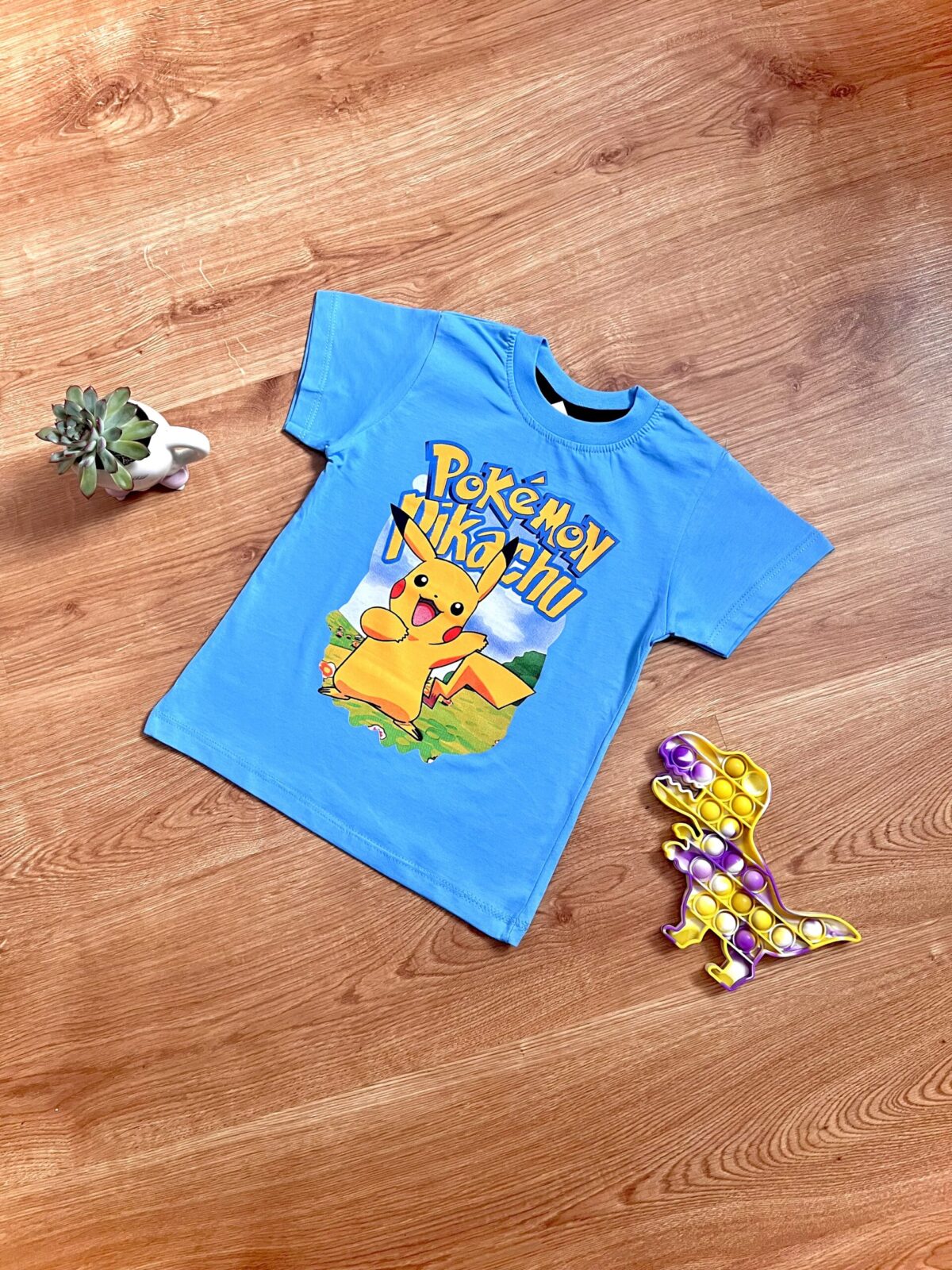 T-shirt niebieski Pokemon Pikachu
