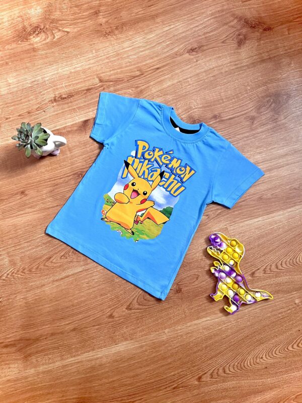 T-shirt niebieski Pokemon Pikachu