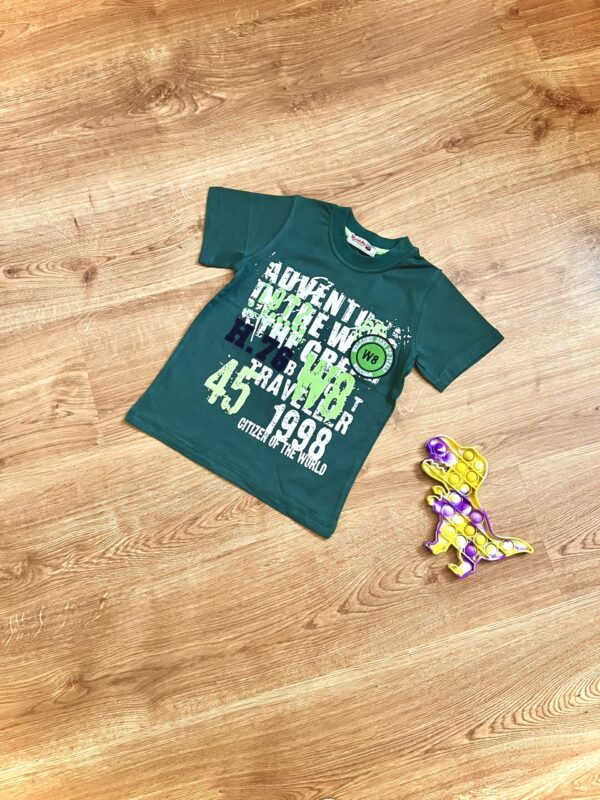T-shirt zielony Napisy