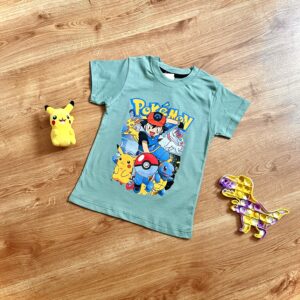 T-shirt Pokemony zieleń