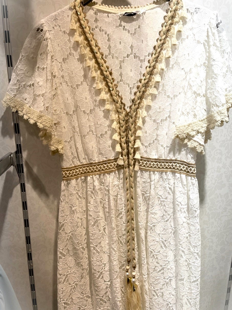 Sukienka maxi boho koronka - obrazek 2