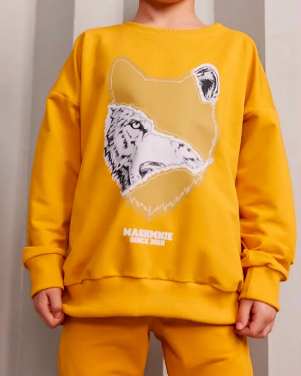 Bluza żółta Wilk MashMnie