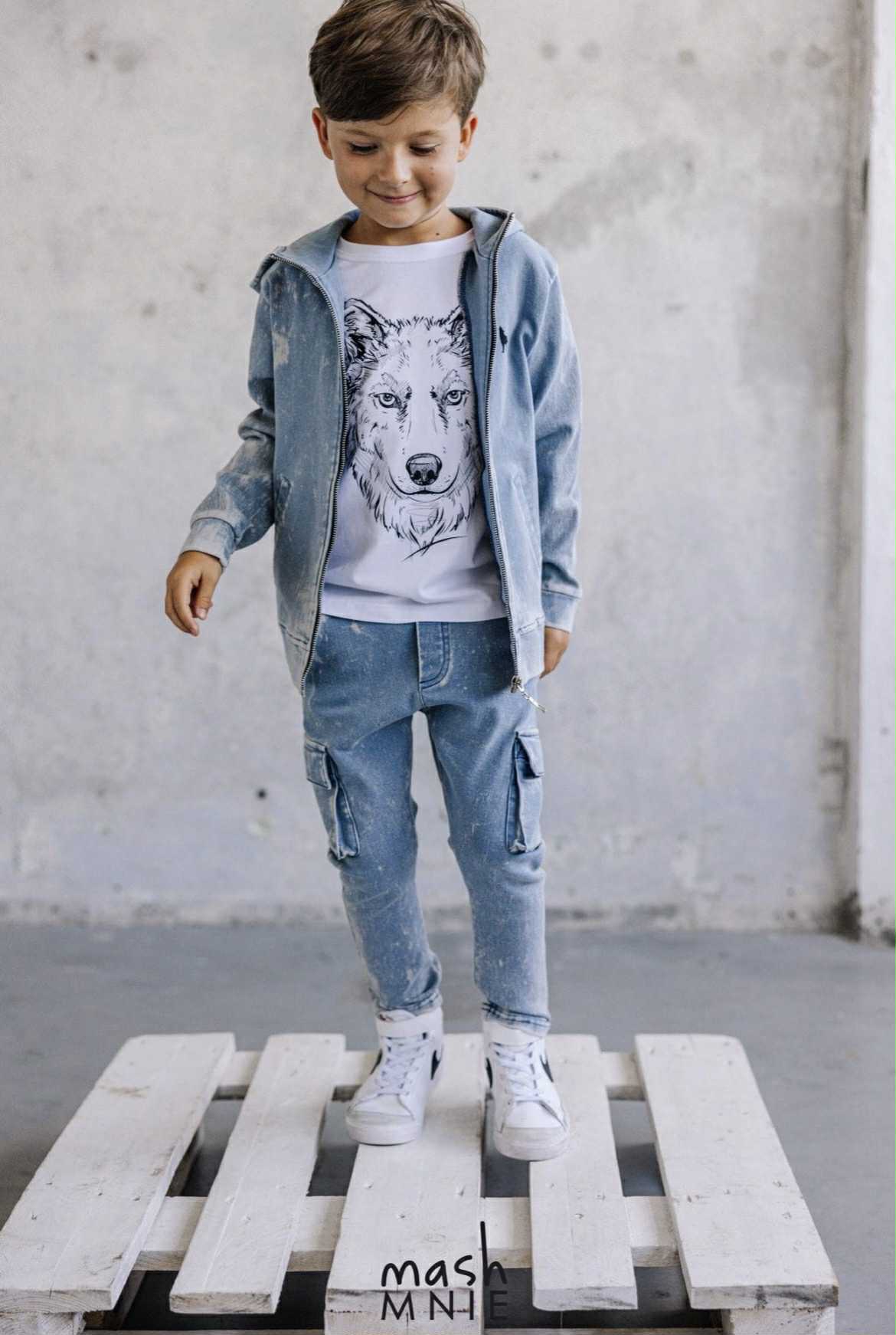 Komplet jeansowy Blue Wilk MashMnie