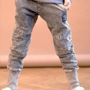 Spodnie NUNU joggery dekatyzowane light black