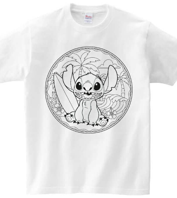 T-shirt Stich do kolorowania + pisaki