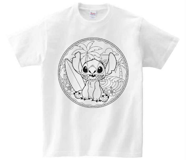 T-shirt Stich do kolorowania + pisaki
