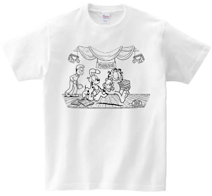 T-shirt Garfield friends do kolorowania + pisaki