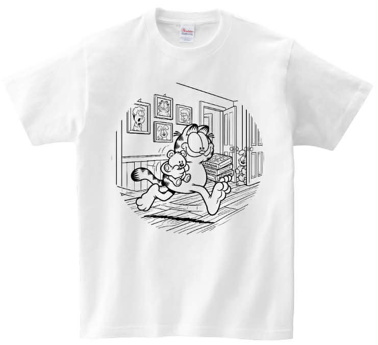 T-shirt Garfield z misiem do kolorowania + pisaki