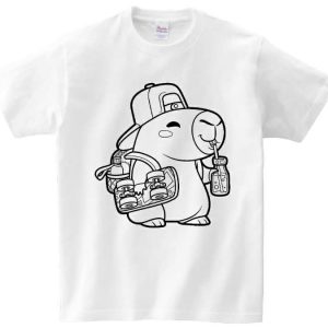 T-shirt kapibara do kolorowania + pisaki