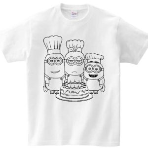 T-shirt Minionki do kolorowania + pisaki