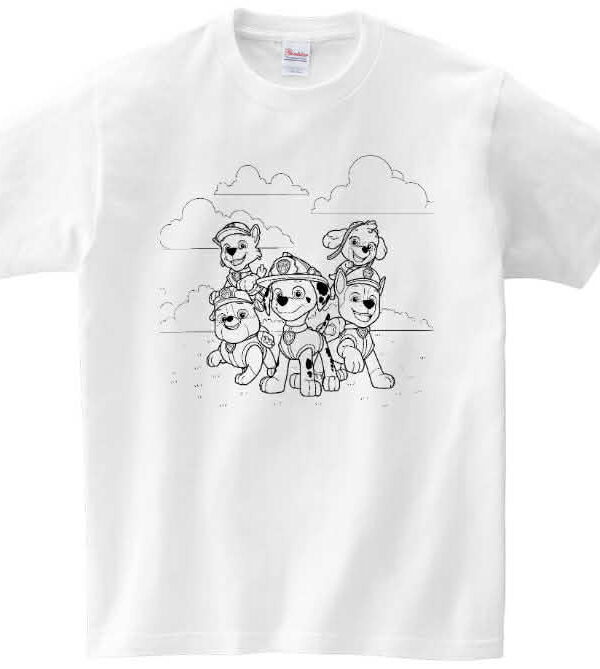 T-shirt Psi Patrol do kolorowania + pisaki