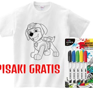 T-shirt Zuma do kolorowania + pisaki