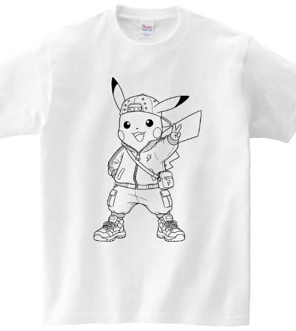 T-shirt Pikachu do kolorowania + pisaki